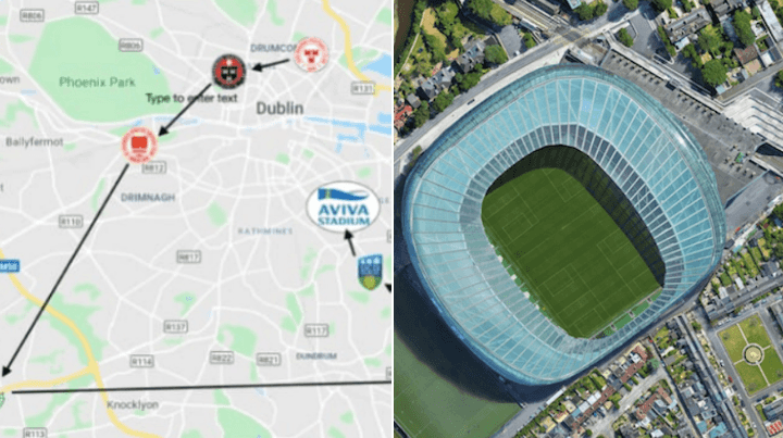 A footballer is doing a charity walk taking in seven Dublin stadiums today