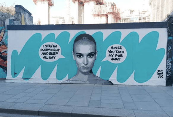 New Sinead O’Connor mural in the city centre says what a lot of Dubliners are thinking