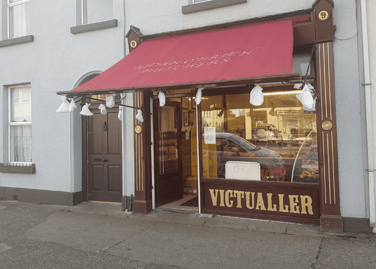 Dublin butcher shop has creative solution for customers who forget their masks