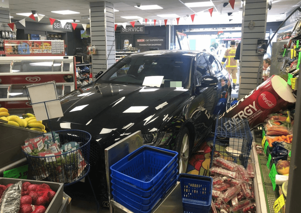 Man Ploughs Car Into Local Shop After His “Foot Slips” Heading For A Sandwich