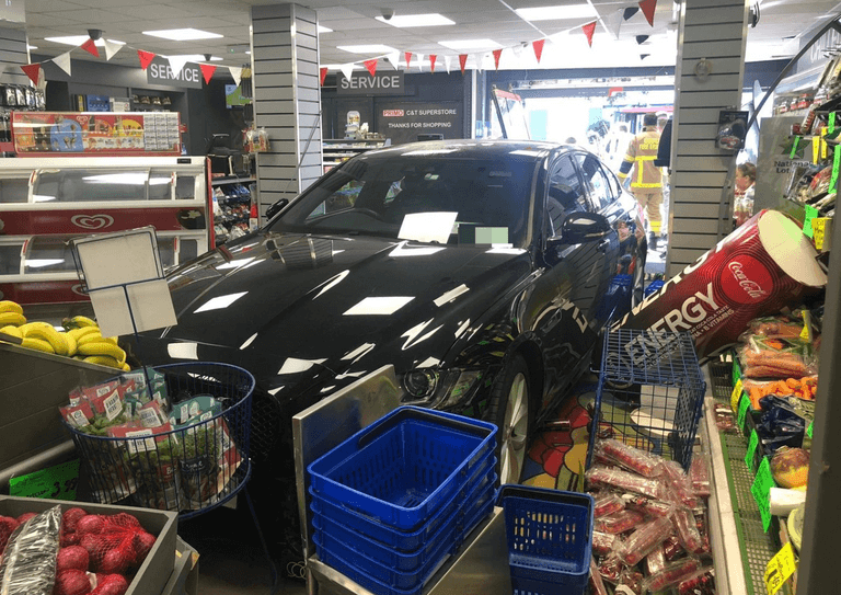 Man Ploughs Car Into Local Shop After His “Foot Slips” Heading For A Sandwich