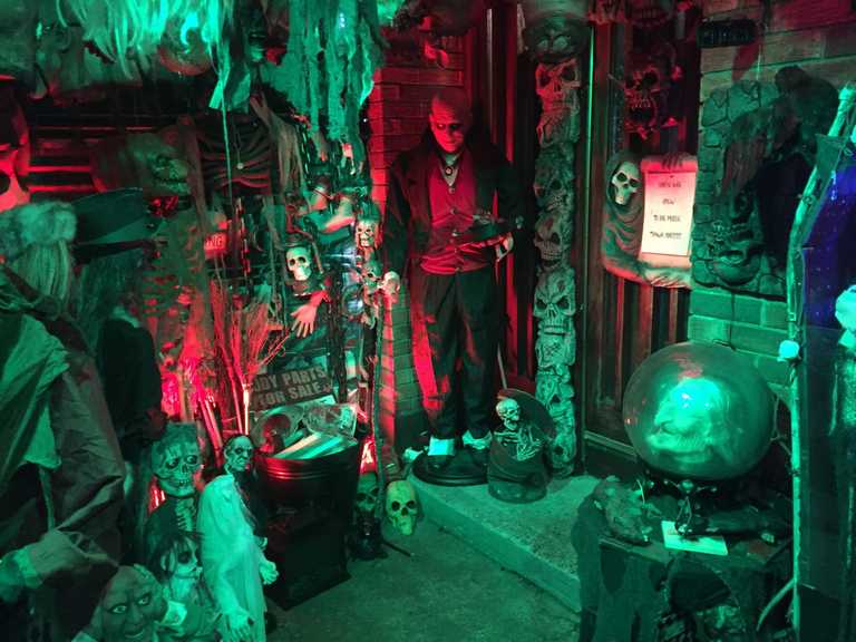 Dublin man transforms his house into a seriously scary graveyard