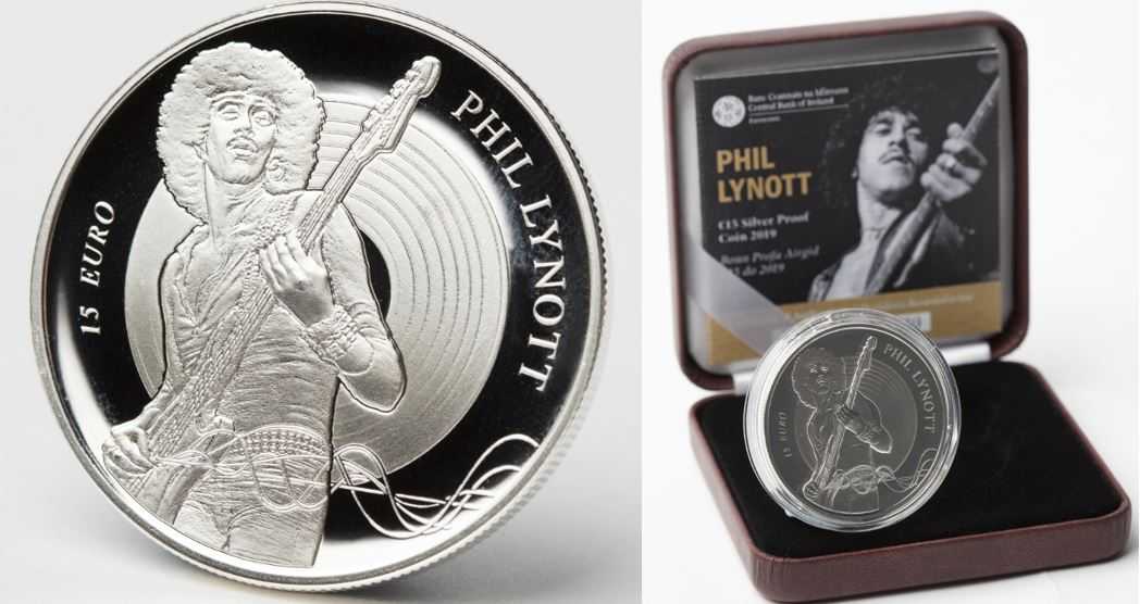 €15 silver coin unveiled by Central Bank in tribute to Phil Lynott