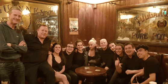 Christina Aguilera was pictured in a Camden Street pub last night