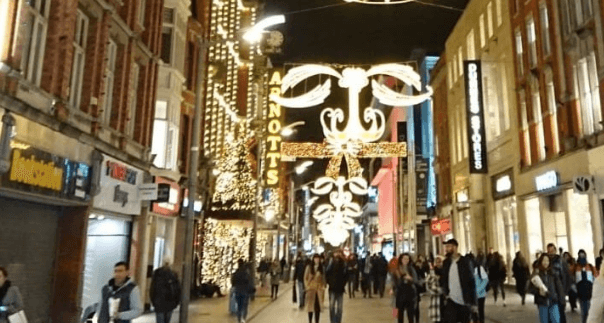 WATCH: The magical moment the Christmas lights were switched on in Dublin