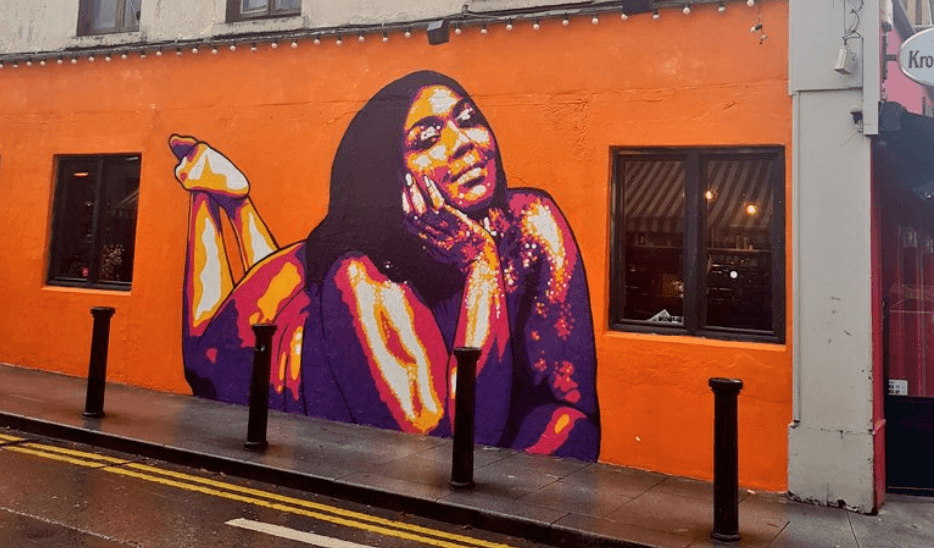 A Lizzo mural has popped up in the city centre