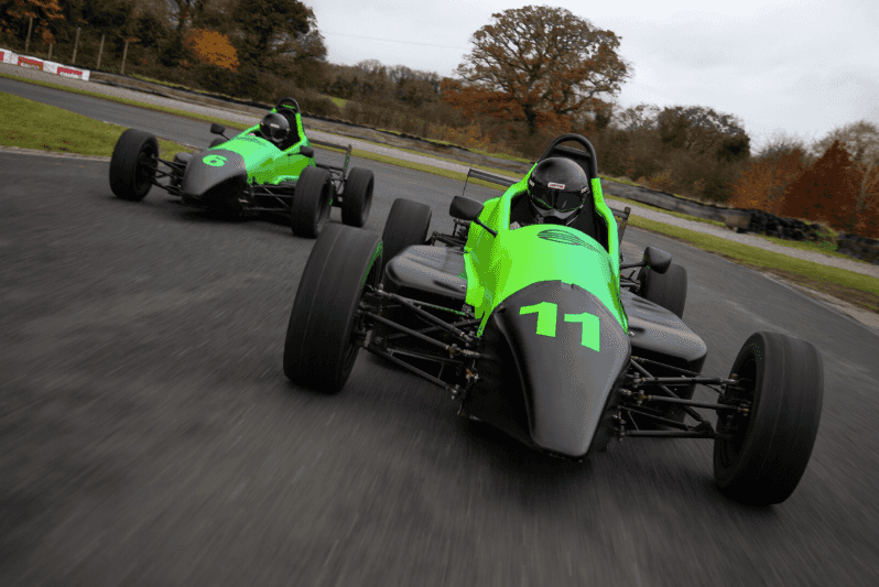 You can sit in an F1-style car off Grafton Street until Christmas Eve
