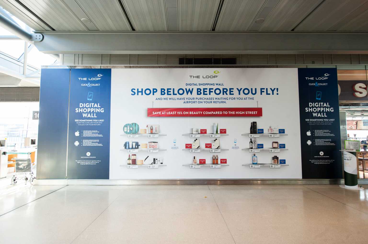 Dublin Airport launches its first digital shopping wall