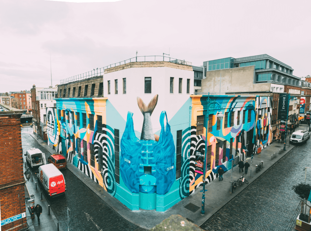 New Temple Bar street art highlights our overuse of plastic