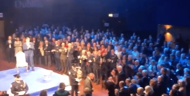 Jim Gavin received the freedom of Dublin in a ceremony last night