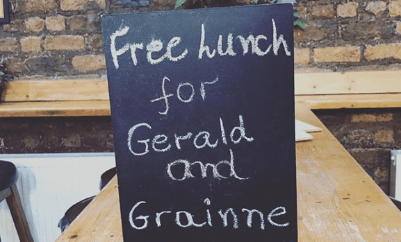 Here’s how the Geralds and Grainnes of Dublin can get a free lunch this week