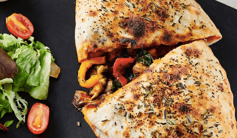 Milano has added a vegan calzone to its menu