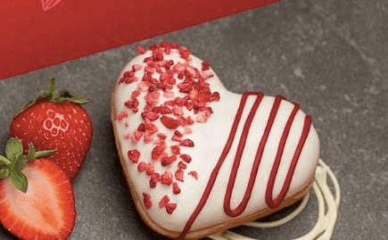 Krispy Kreme have launched three limited edition flavours for Valentine’s Day