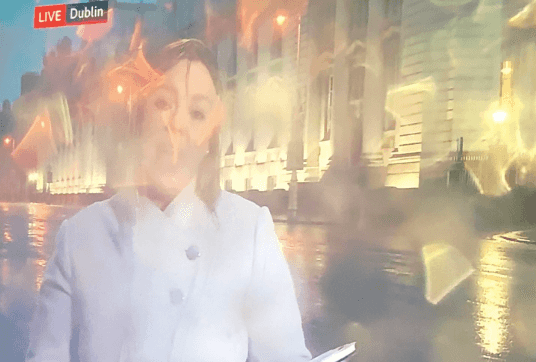 BBC reporter braves Storm Ciara in Dublin and earns admiration of entire country