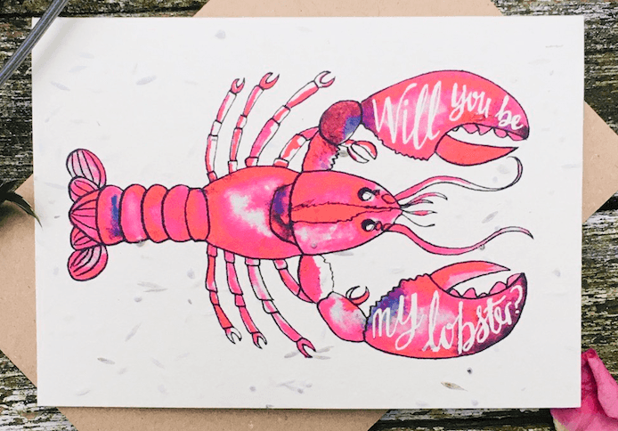 You’re my lobster: show the love with these eco-friendly plantable Valentine’s cards