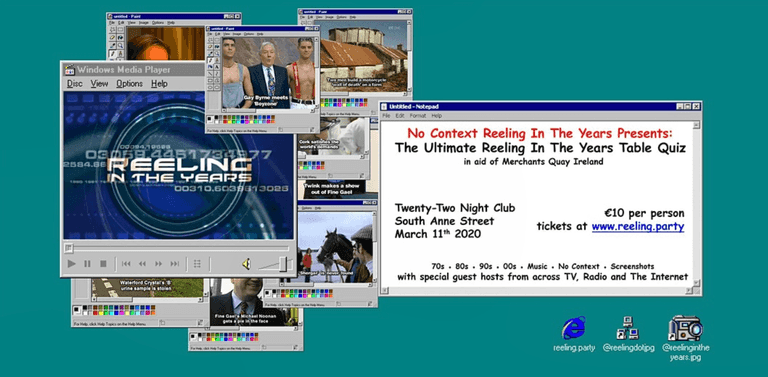 A ‘No Context Reeling In The Years’ charity pub quiz is coming to Dublin