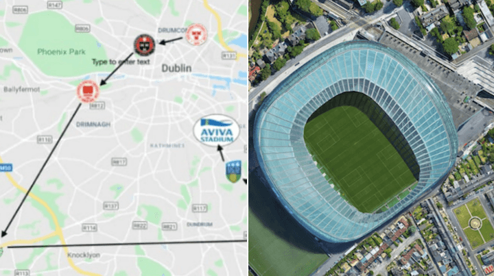 A footballer is doing a charity walk taking in seven Dublin stadiums today