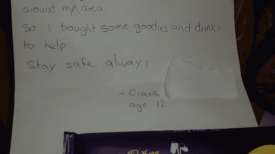 Dublin girl uses confirmation money to buy treats for her local garda station