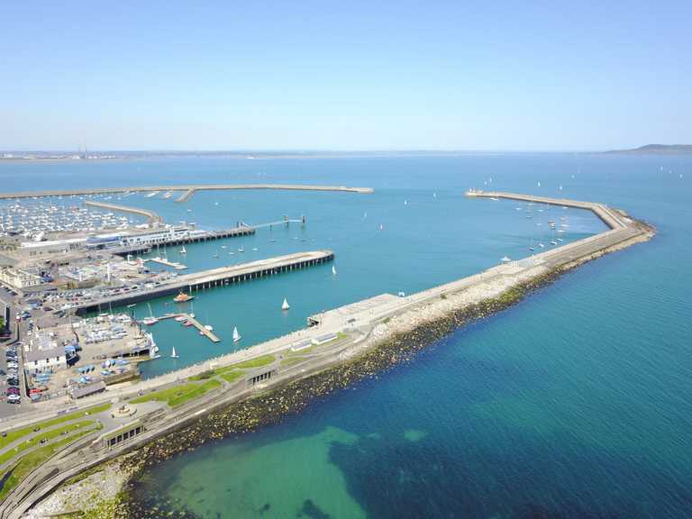 Data shows huge drop in number of people visiting Dun Laoghaire pier this weekend