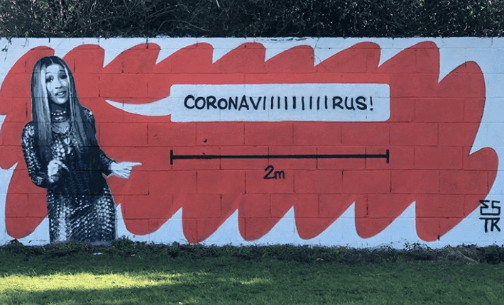 Cardi B is a huge fan of her new Dublin mural
