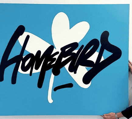 Maser is going to raffle his original Homebird painting for the Mater Foundation