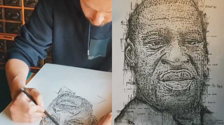Dublin artist creates beautiful tribute to George Floyd