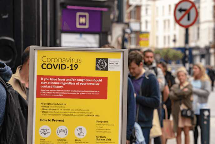 There will be strict new queuing measures in place at Dublin shops from Monday