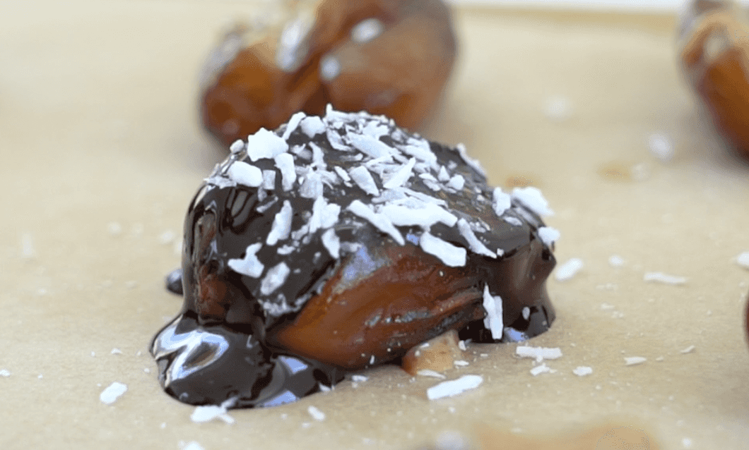 Choco Drizzled Dates are the perfect snack at home