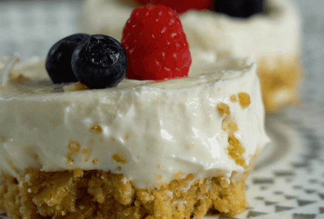 This Cheesecake in a cup only takes ten minutes to make