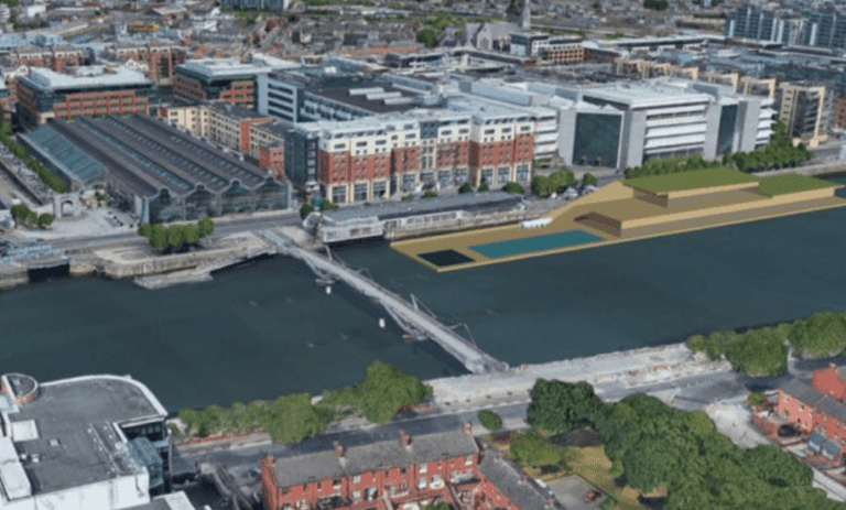 DCC has proposed a heated outdoor swimming pool at Custom House Quay