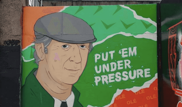 Bohs have unveiled a lovely mural of Jack Charlton at Dalymount Park