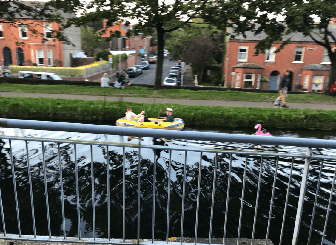 PICS: These two lads definitely know how to make the most of a sunny day