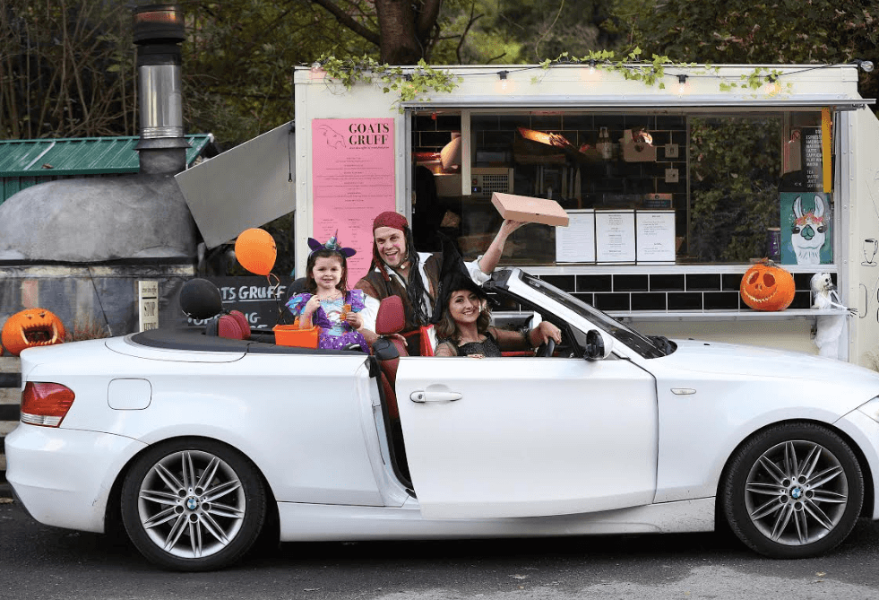 A Dublin pizza truck is holding a trick or treat drive-thru during Halloween week