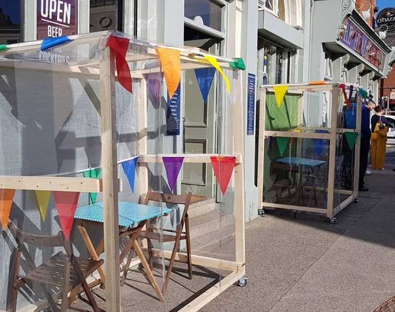 Dublin pub offering use of their outdoor pods to artisan traders