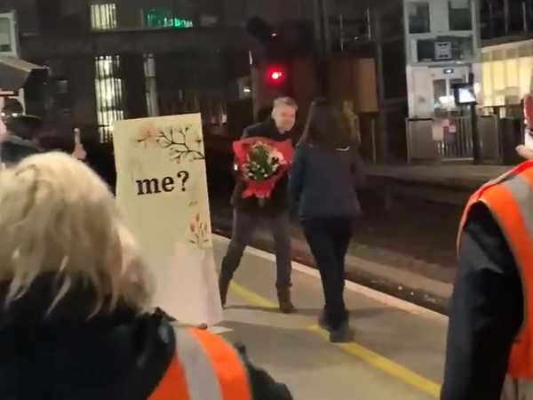 WATCH: This video of an Irish Rail driver being proposed to will hit you right in the feels