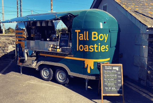 An aptly-named toastie truck has opened up beside a busy DART station