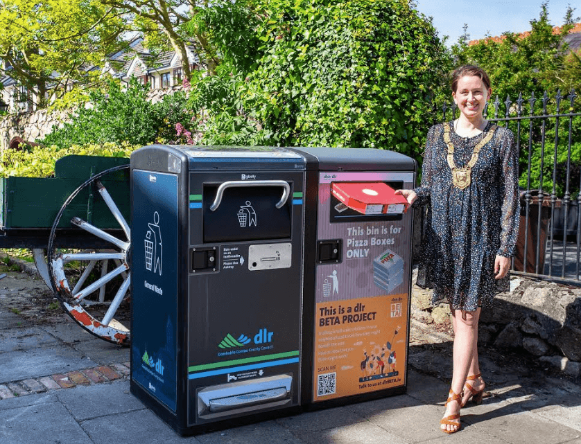 New pizza box bins being trialled in Dublin