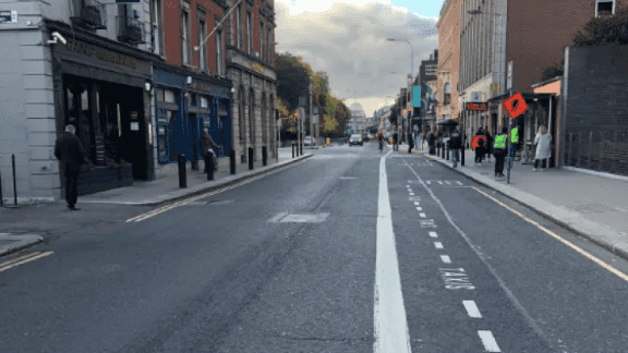 Reminder – The Merrion Row area is closed to traffic from this morning