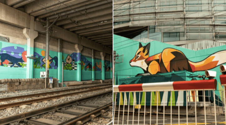 One of Ireland’s largest street art installations has been unveiled in Dublin