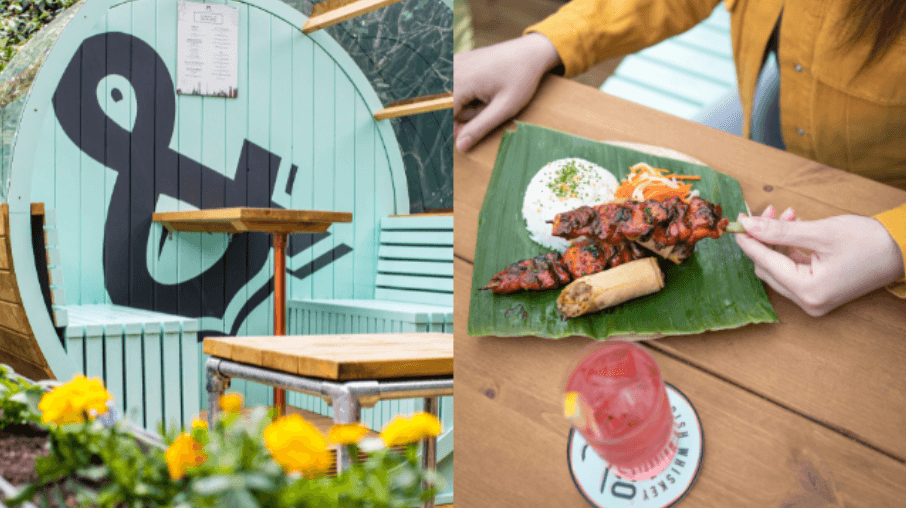 There’s a delicious foodie line up at D-8TE in Roe & Co Distillery’s Cocktail Village