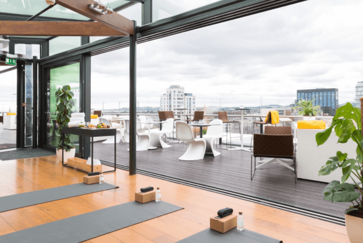 Looking for a weekend wind down? Rooftop yoga might be the activity for you