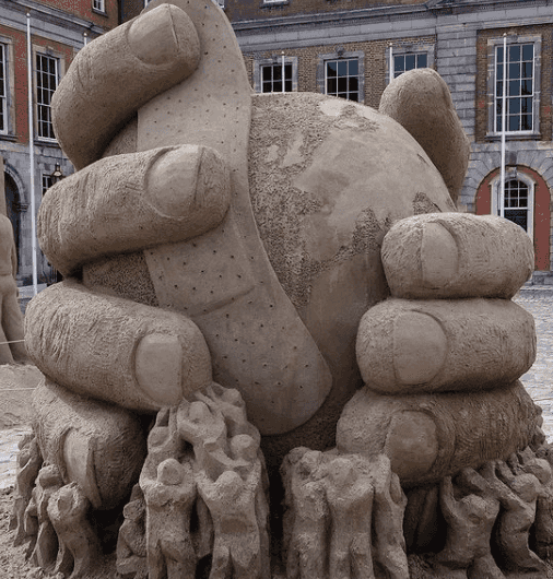 You have to check out these amazing sand sculptures at Dublin Castle