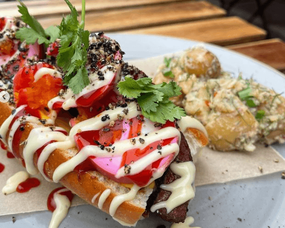 This breakfast hot dog is locked and loaded, and if you’re a foodie you’ve got to try it