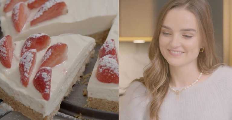 WATCH: Niamh O’Sullivan puts her baking skills to the test with this delicious Philadelphia Strawberry Cheesecake recipe