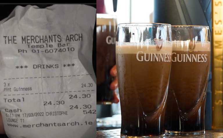 The price of pints in Temple Bar would increase your bank holiday fear tenfold