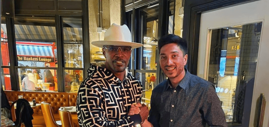 Jamie Foxx spotted at Dublin restaurant over the weekend