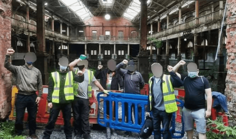Irish housing campaign group have “liberated” the Iveagh Markets