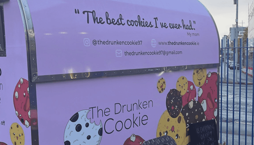 Get hot American-style cookies at this new Grand Canal Dock food truck