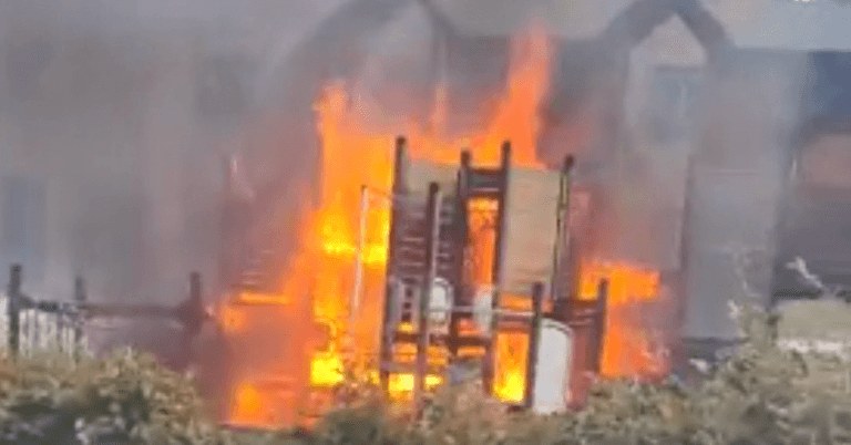 Firefighters respond to ‘senseless’ playground fire off Cork Street