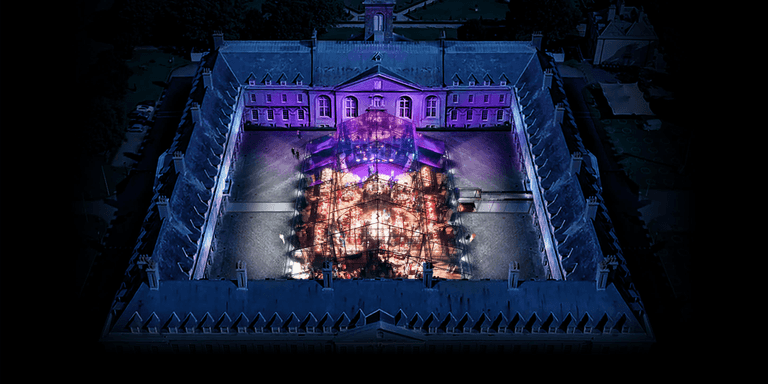 A magical glass pavilion has opened at Royal Hospital Kilmainham for Christmas